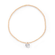 Johanna Brierley Lucky Stone Jewellery Classic Two-Tone Stretchie Baby Bracelet