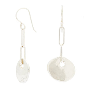 Johanna Brierley Jewellery Design.  Sterling silver lucky stone earrings. Shop online.