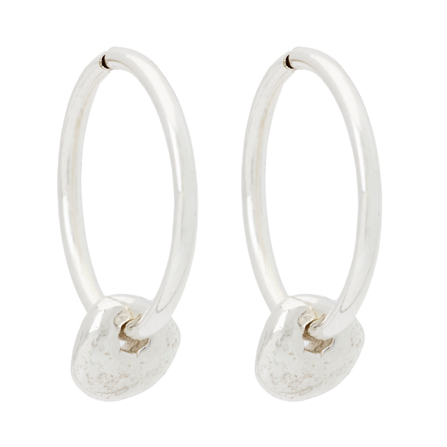 Johanna Brierley Lucky Stone Jewellery Chip Hoop Earrings