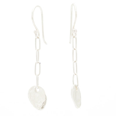 Johanna Brierley Jewellery Design.  Sterling silver lucky stone earrings. Shop online.