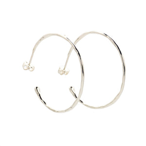 Johanna Brierley Jewellery Design sterling silver hoop earrings. Shop online