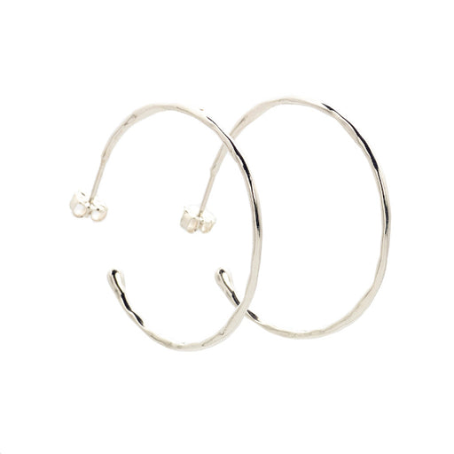 Johanna Brierley Lucky Stone Jewellery Large Melt Hoop Earrings