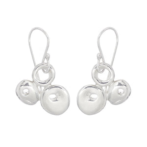 Johanna Brierley Jewellery Design.  Sterling silver lucky stone earrings. Shop online.