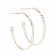Johanna Brierley Lucky Stone Jewellery Medium Melt Hoop Earrings