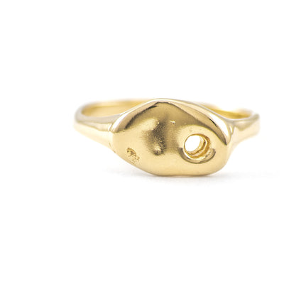 Gold Flip Ring - Johanna Brierley Jewellery Design