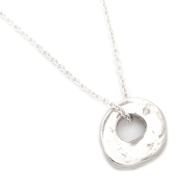 Johanna Brierley Lucky Stone Jewellery Sense Necklace with sterling silver lucky stone pendant