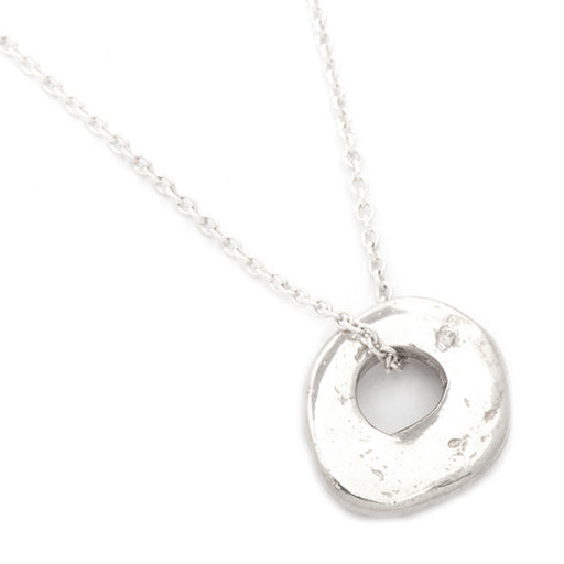 Johanna Brierley Lucky Stone Jewellery Sense Necklace with sterling silver lucky stone pendant