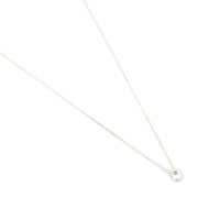 Johanna Brierley Lucky Stone Jewellery Sequin Necklace with small sterling silver lucky stone