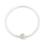 Johanna Brierley Lucky Stone Jewellery Skinny Bangle with sterling silver stone charm