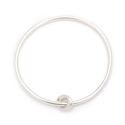 Johanna Brierley Jewellery Design.  Sterling silver lucky stone bangle. Shop online.