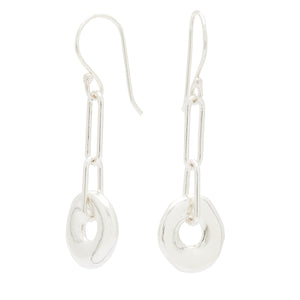 Johanna Brierley Jewellery Design.  Sterling silver lucky stone earrings. Shop online.