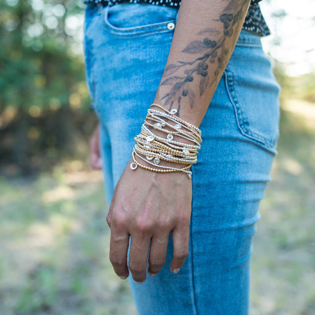 Johanna Brierley Jewellery Design lucky stone bracelets. Shop online