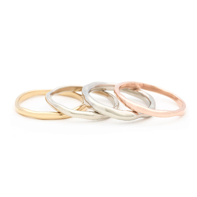 Johanna Brierley Jewellery Design thinnest gold melt band ring. Shop online