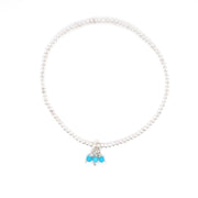 Johanna Brierley Lucky Stone Jewellery Triple Gemstone Classic Stretchie Baby Bracelet