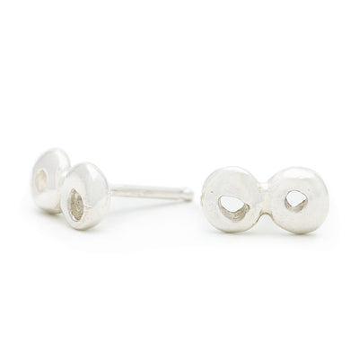 Double Dot Stud Earrings - Johanna Brierley Jewellery Design