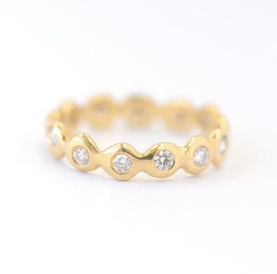 Dot Around Gold Band - Johanna Brierley Jewellery Design
